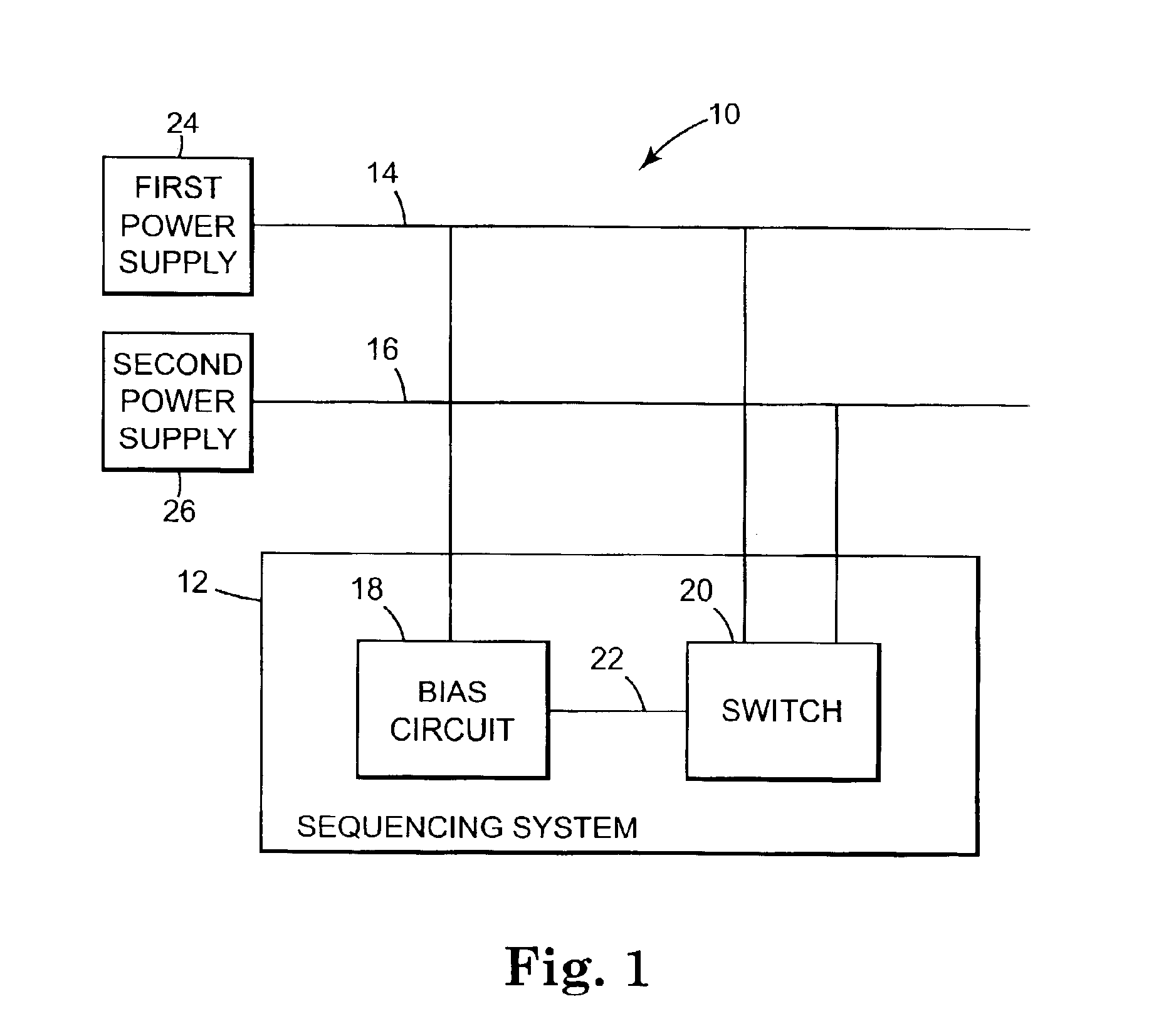 System for sequencing a first node voltage and a second node voltage