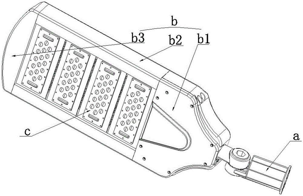 Angle-adjustable module streetlamp