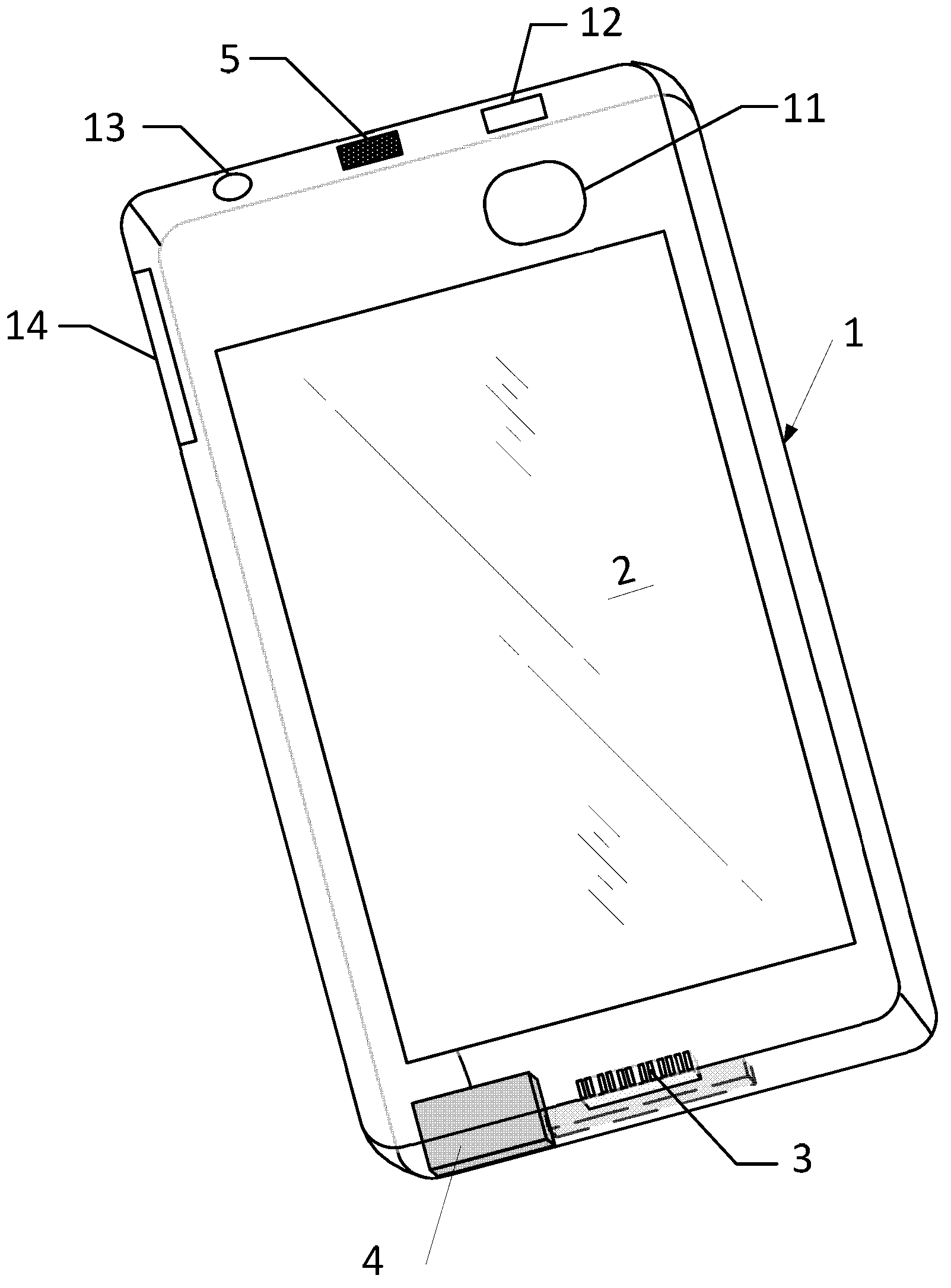 Mobile terminal peripheral input device and mobile terminal