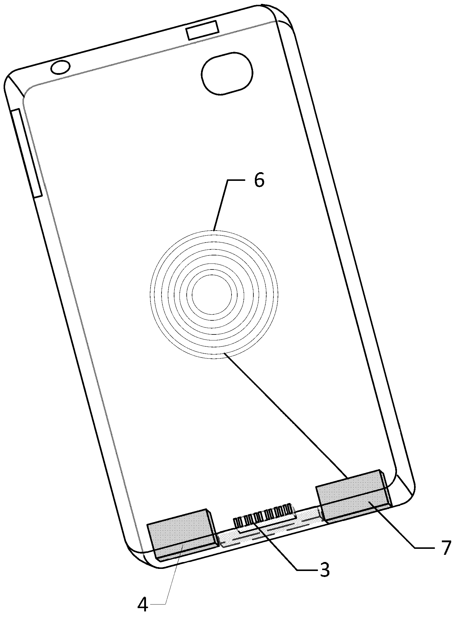 Mobile terminal peripheral input device and mobile terminal