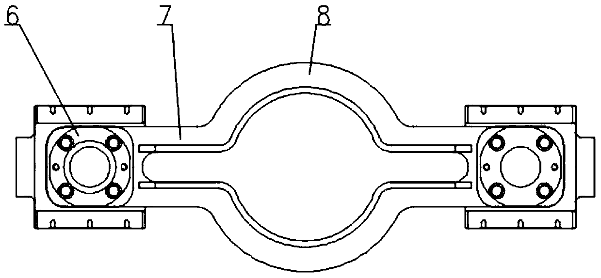 Double-way cross-shaped head transmission mechanism for reciprocating piston type compressor