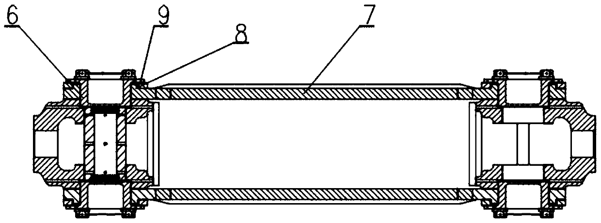 Double-way cross-shaped head transmission mechanism for reciprocating piston type compressor