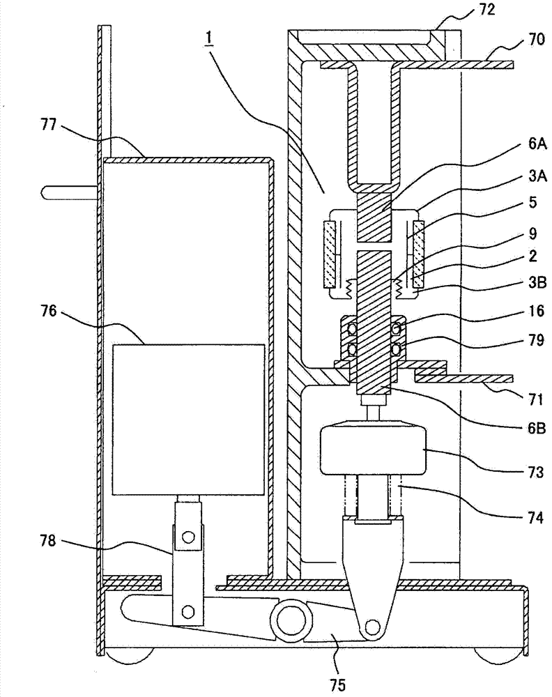 Grease for electrical contact and slide electricity structure, power switch, vacuum circuit breaker, vacuum-insulated switchgear assembling method