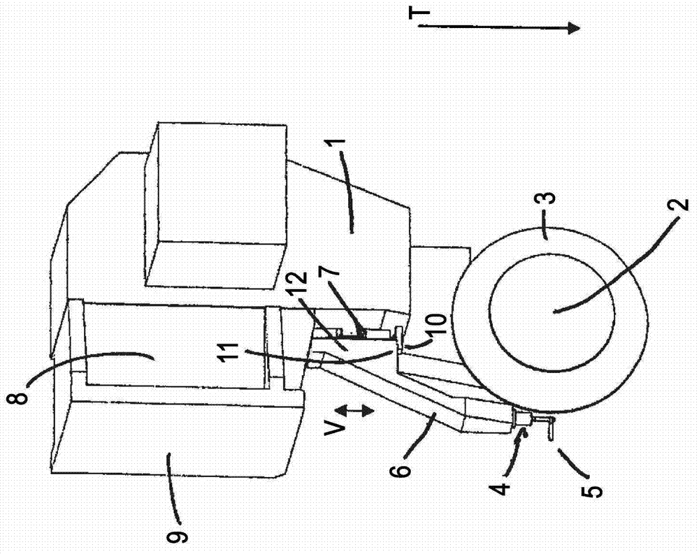 Internal gear grinding machine, gear grinding machine, measuring sensor support and linear guide piece