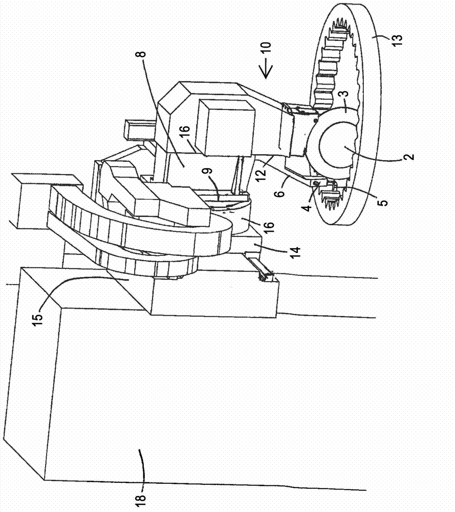 Internal gear grinding machine, gear grinding machine, measuring sensor support and linear guide piece