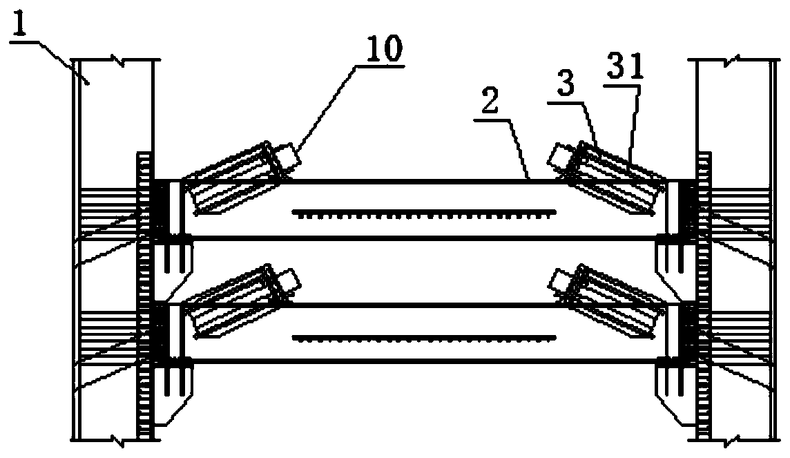 Stay cable single-time synchronous tensioning device and stay cable single-time synchronous tensioning method