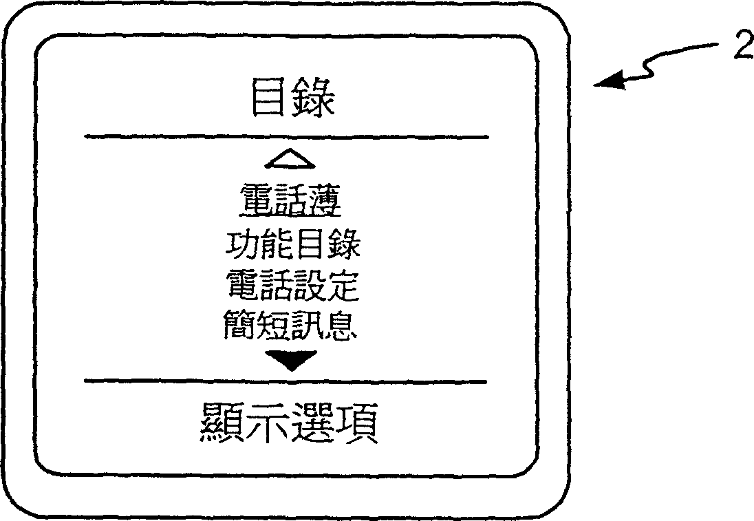 Handset catalogue name editing method and device