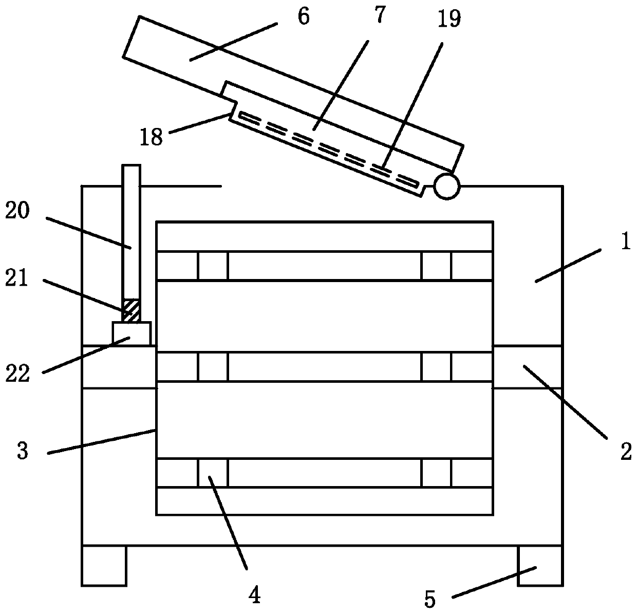 A sample storage device for environmental monitoring