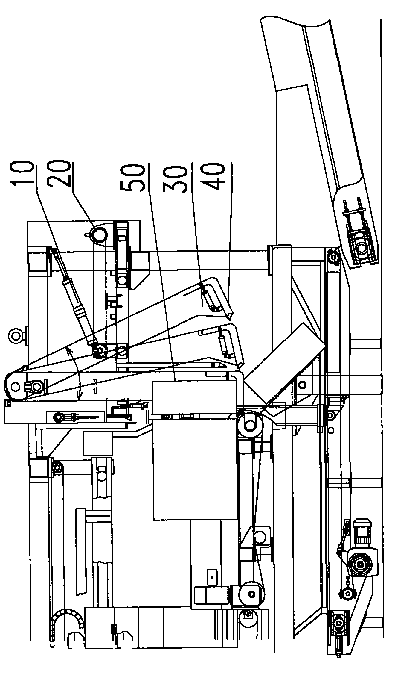 Rotary dumping device and slitter