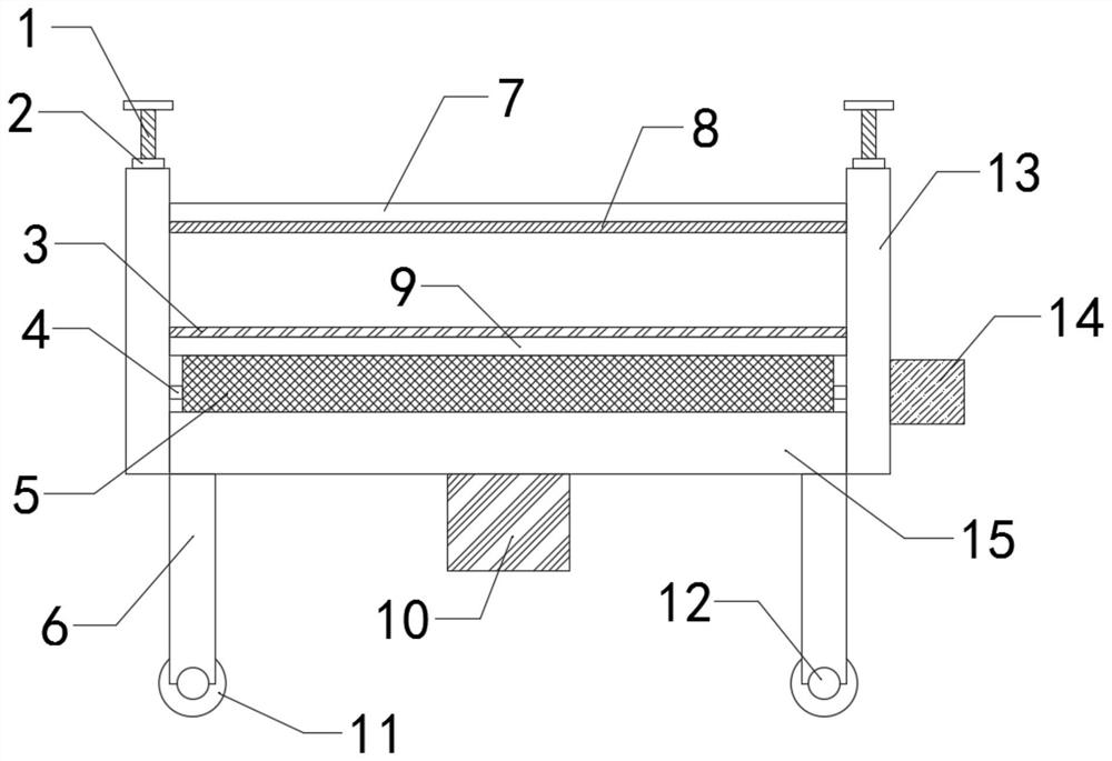 Reciprocating type interfacial agent smearing device for foamed ceramic insulation plate