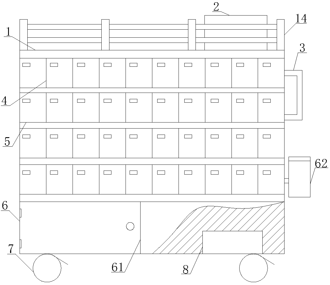 Intelligent centralized management trolley for insulin pens