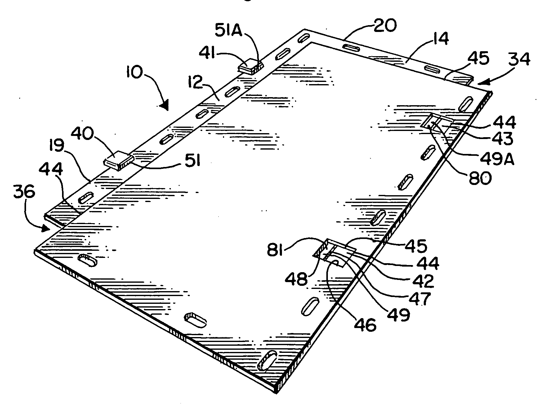 Overlapping secured mat system