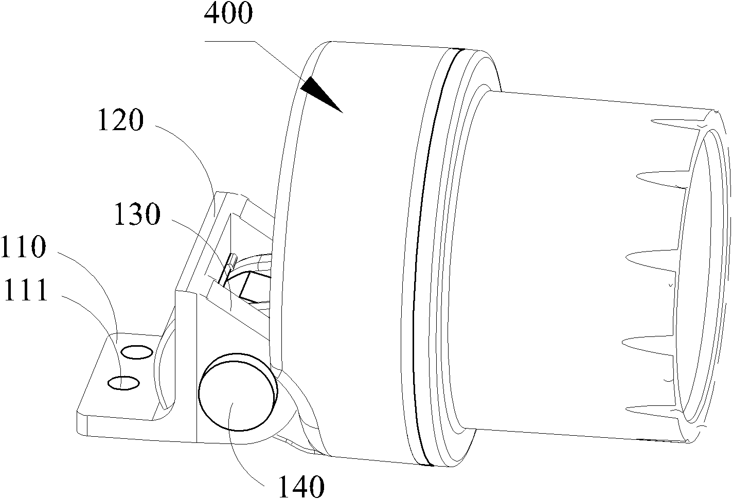Lamp holder fixing device