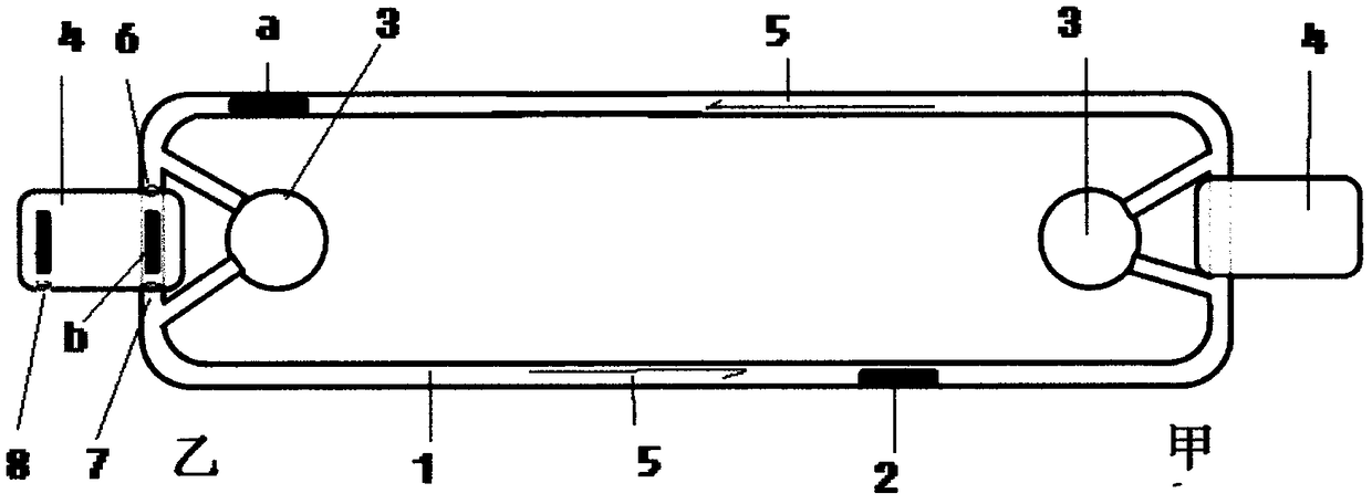 Two-way pipe transport system