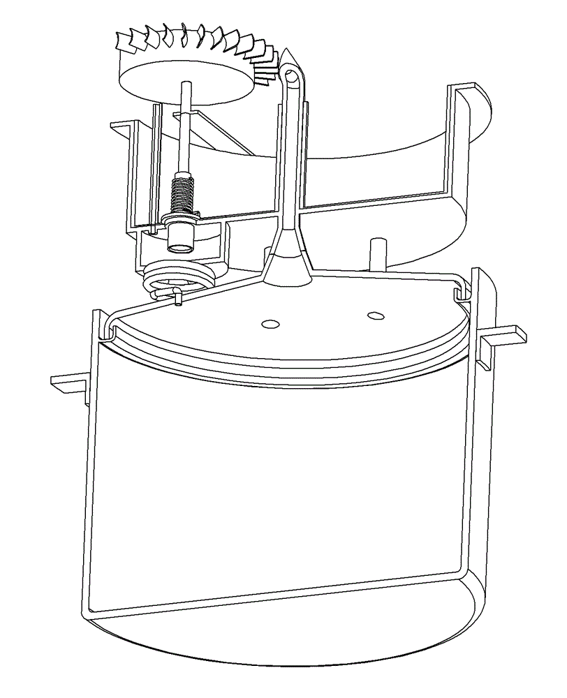 Application method of automatic fractionated water charging device driven by steam turbine