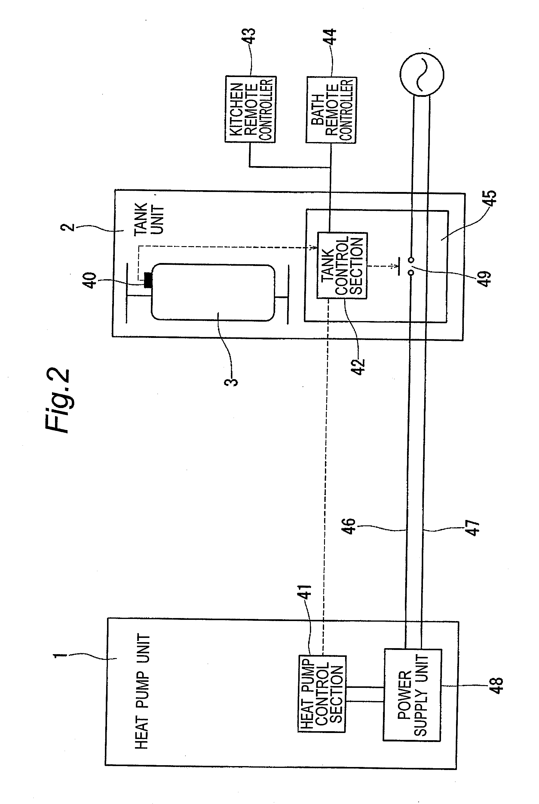 Malfunction detection device for hot water supplier