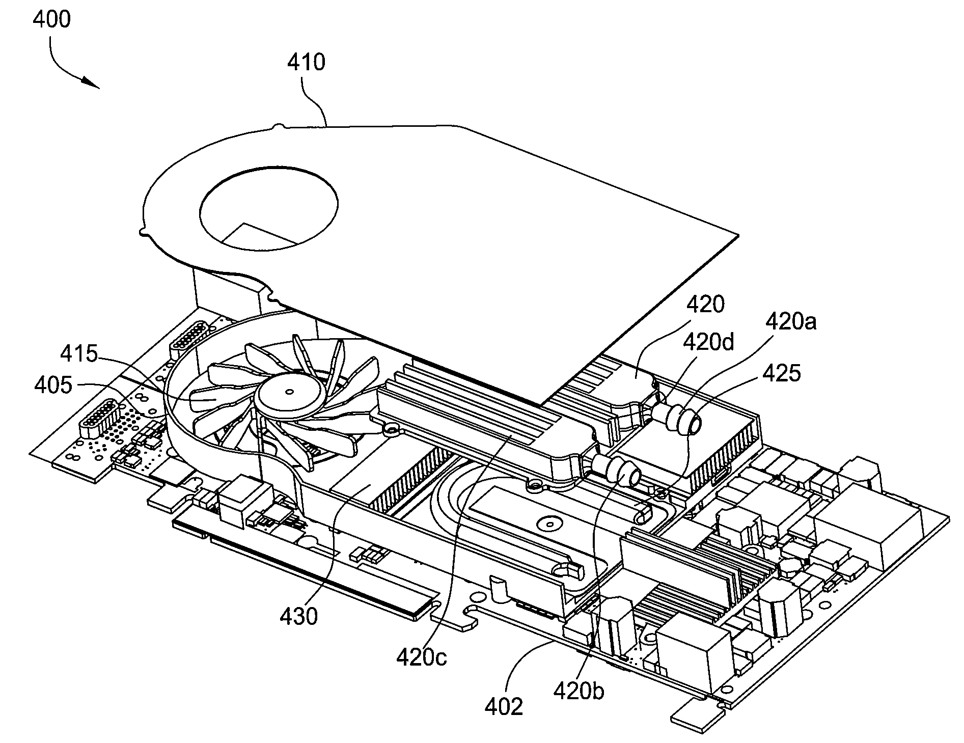 Embedded Heat Pipe In A Hybrid Cooling System