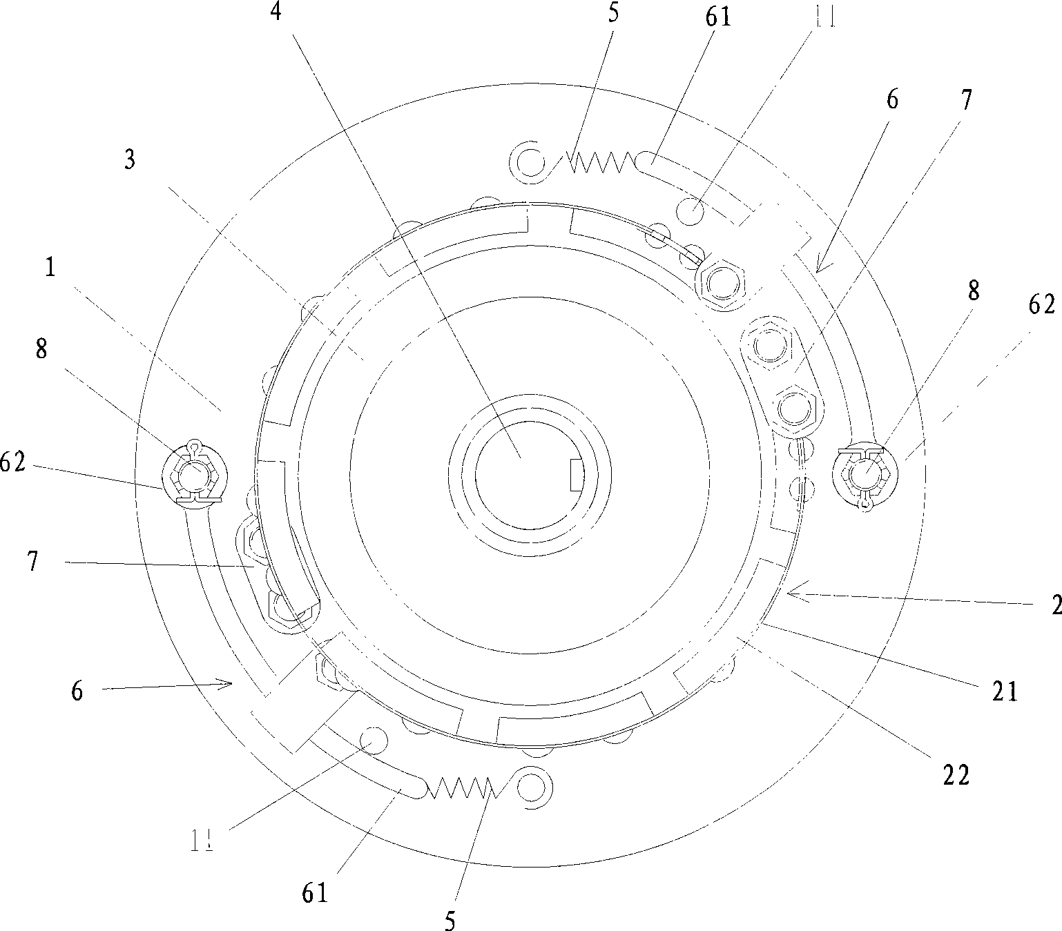 Automatic clutch and use thereof