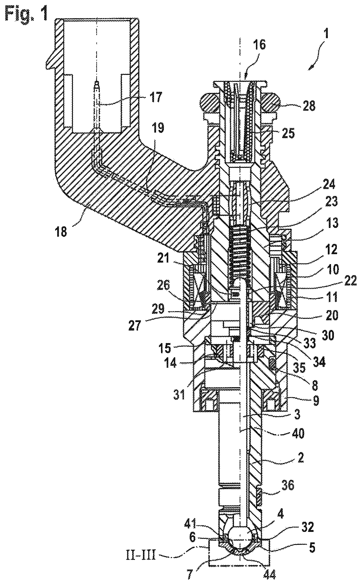 Valve for metering a fluid, especially a fuel injector