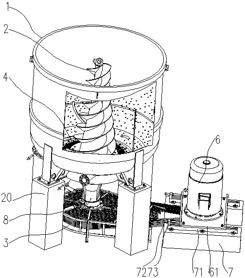 A high-consistency hydraulic pulper with a sieve plate