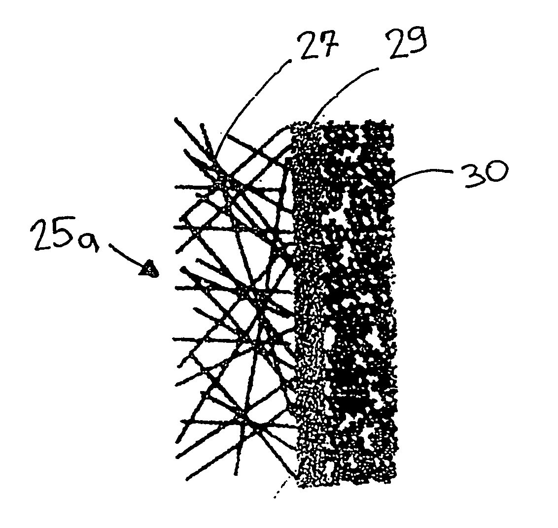 Process to manufacture an ion-permeable and electrically conducting flat material, the material obtained according to the process, and fuel cells