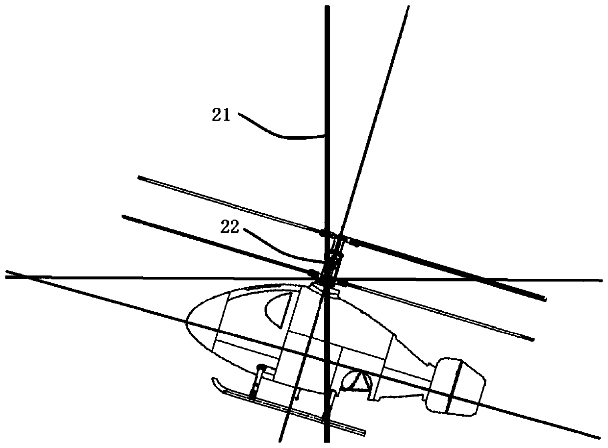 Method and device for measuring longitudinal gravity center of coaxial helicopter
