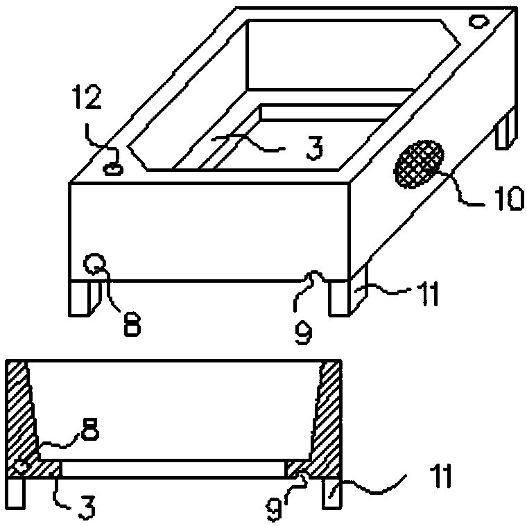 Cover die for construction of composite-section ribbed floor and construction method thereof