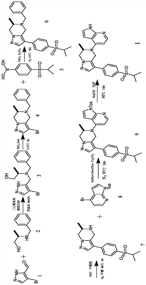 A tetrahydropyrazolopiperazine compound and its preparation method and application