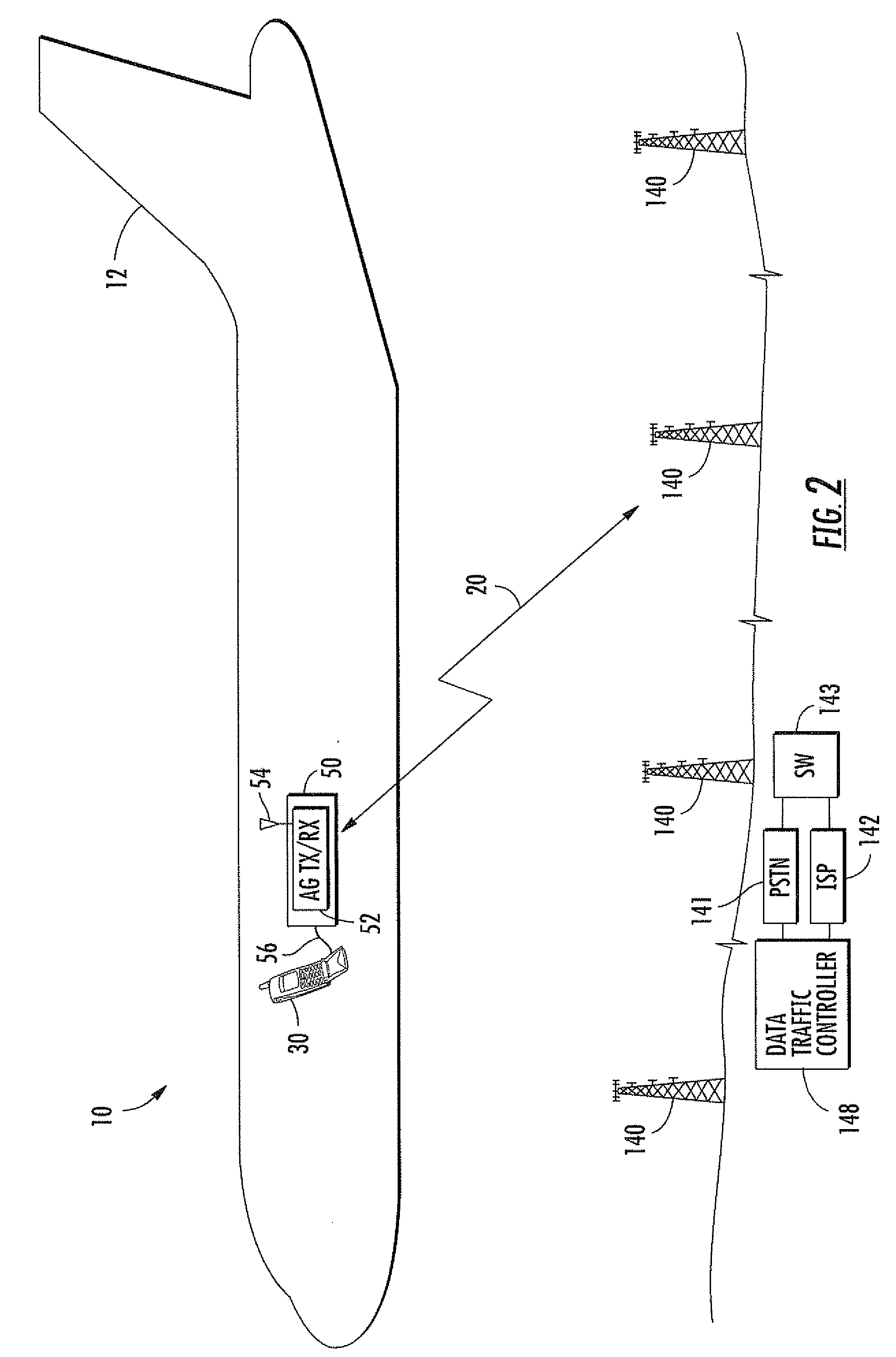 Aircraft in-flight entertainment system having a multi-beam phased array antenna and associated methods