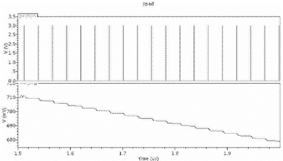 Linear optical signal storage method for single-photon avalanche diode