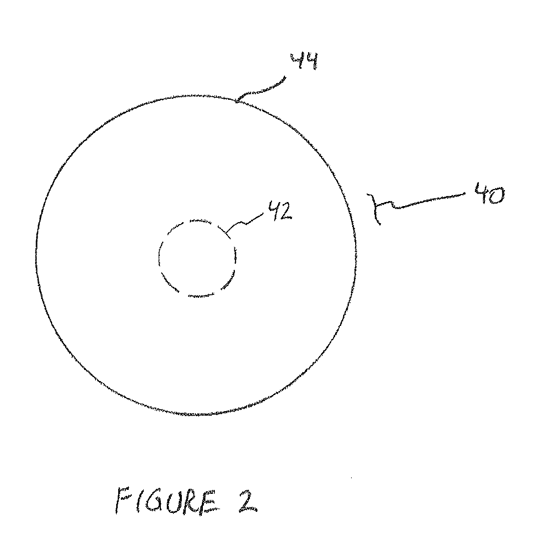 Touchpad using a combination of touchdown and radial movements to provide control signals