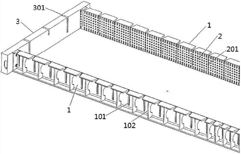 Mold for constructing sandwich structure prefabricated wall panel and molding method
