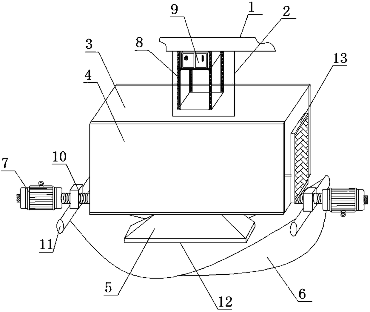 Underwater sightseeing structure with plane platform shape