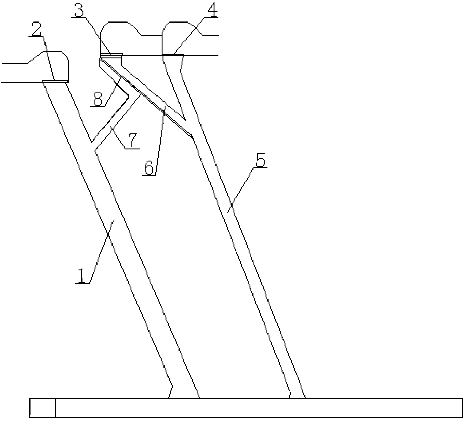 Gravity screening winze device and construction method thereof