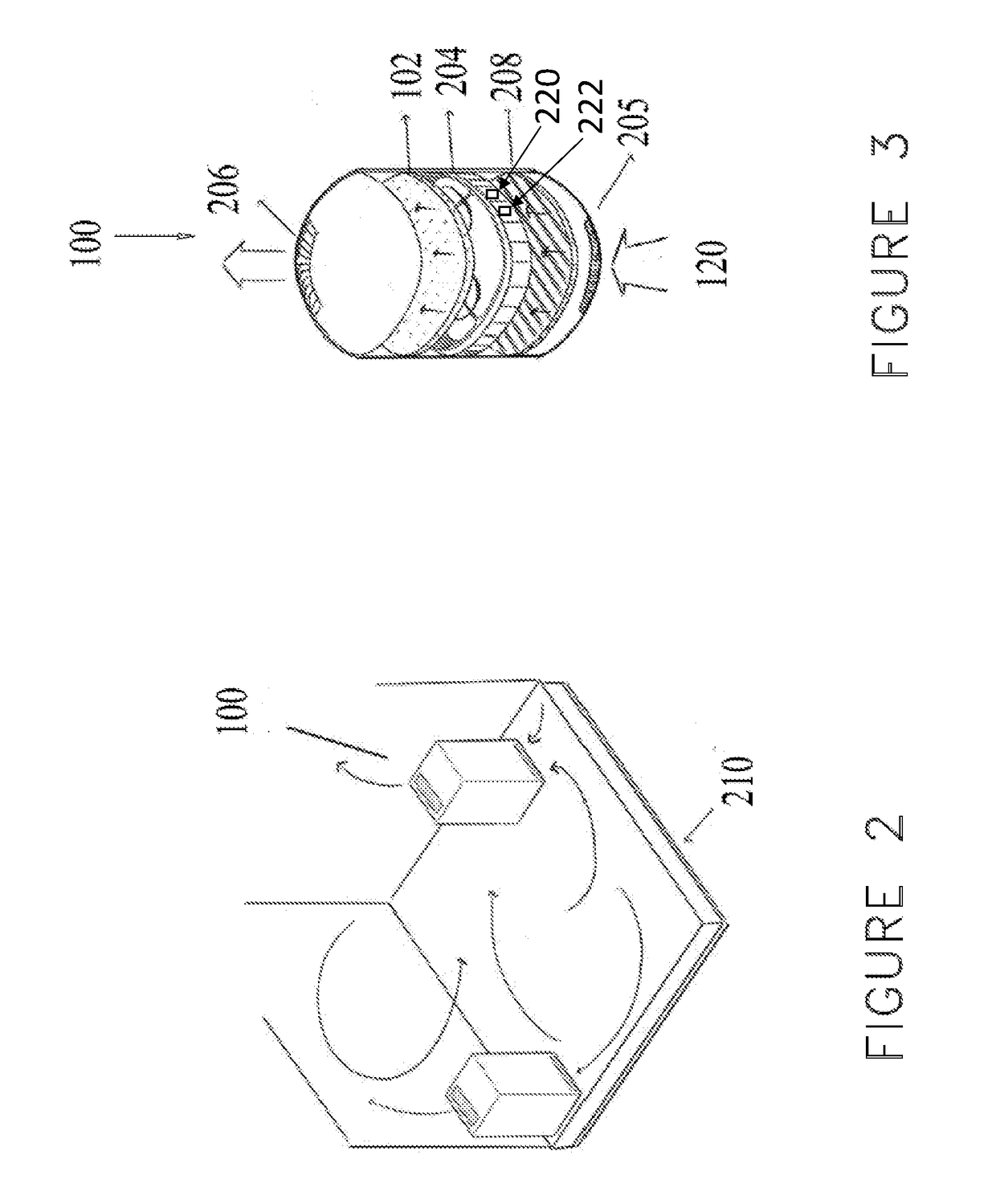 Method, devices and systems for radon removal from indoor areas