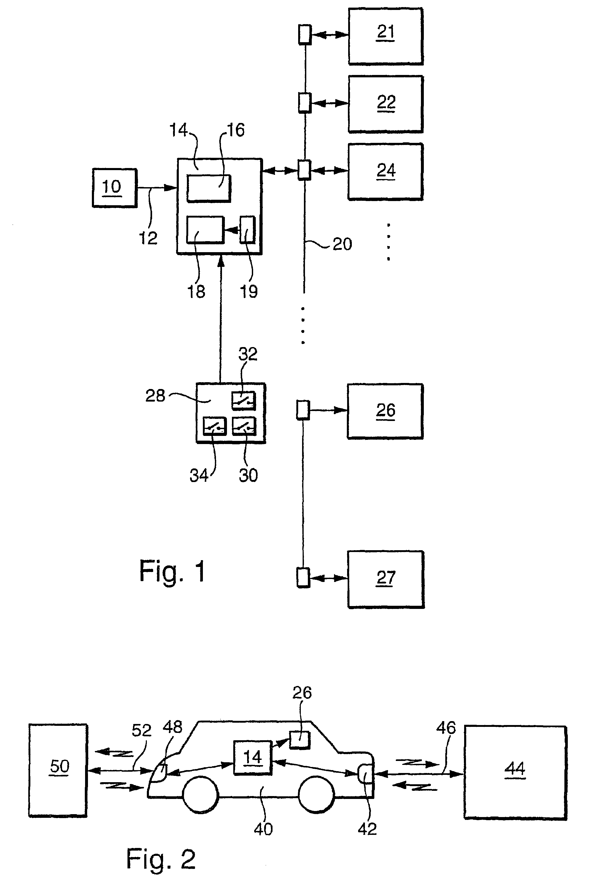 Device for protecting a motor vehicle against theft