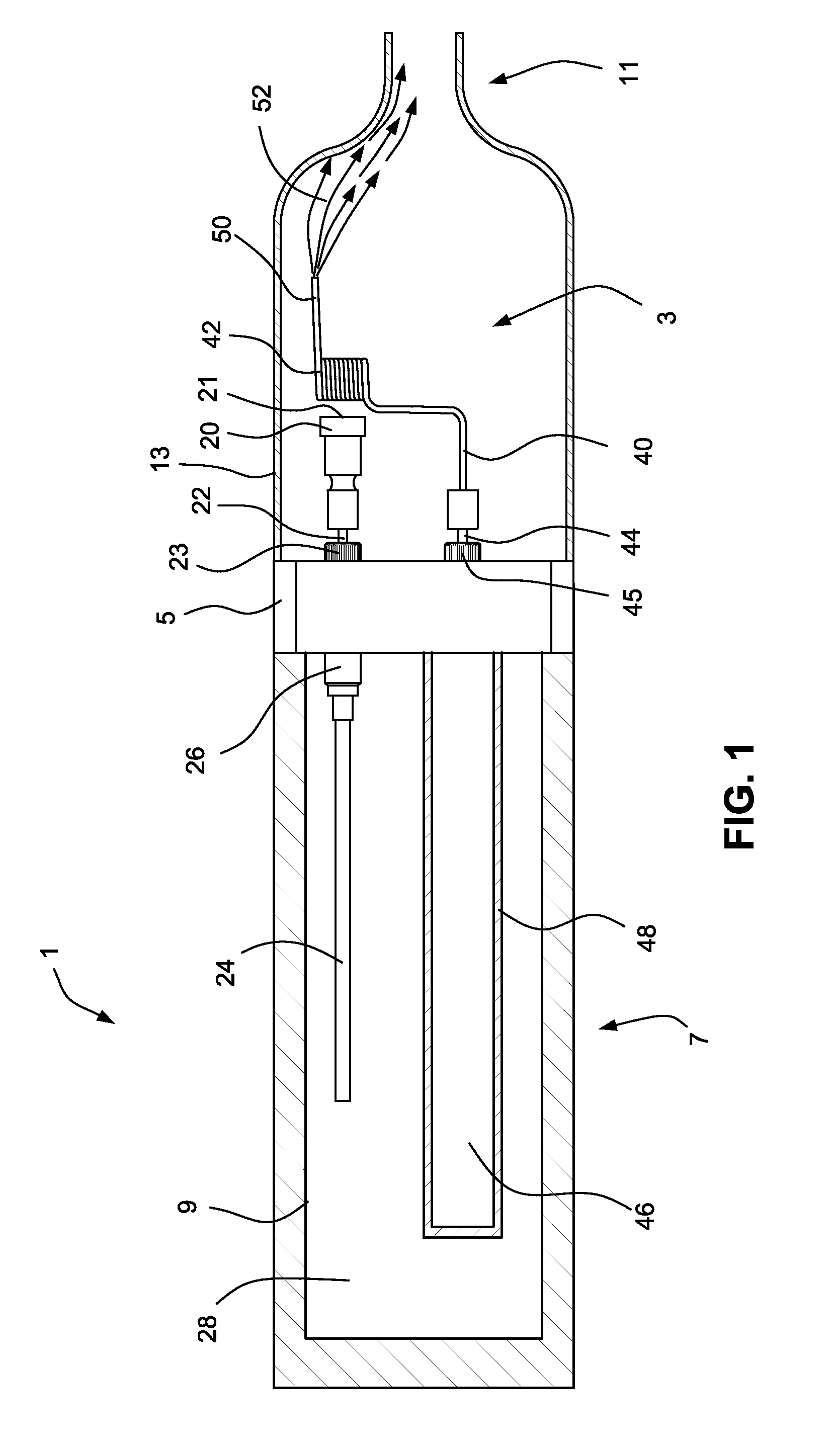 System and method for vaporizing fluids by combustion