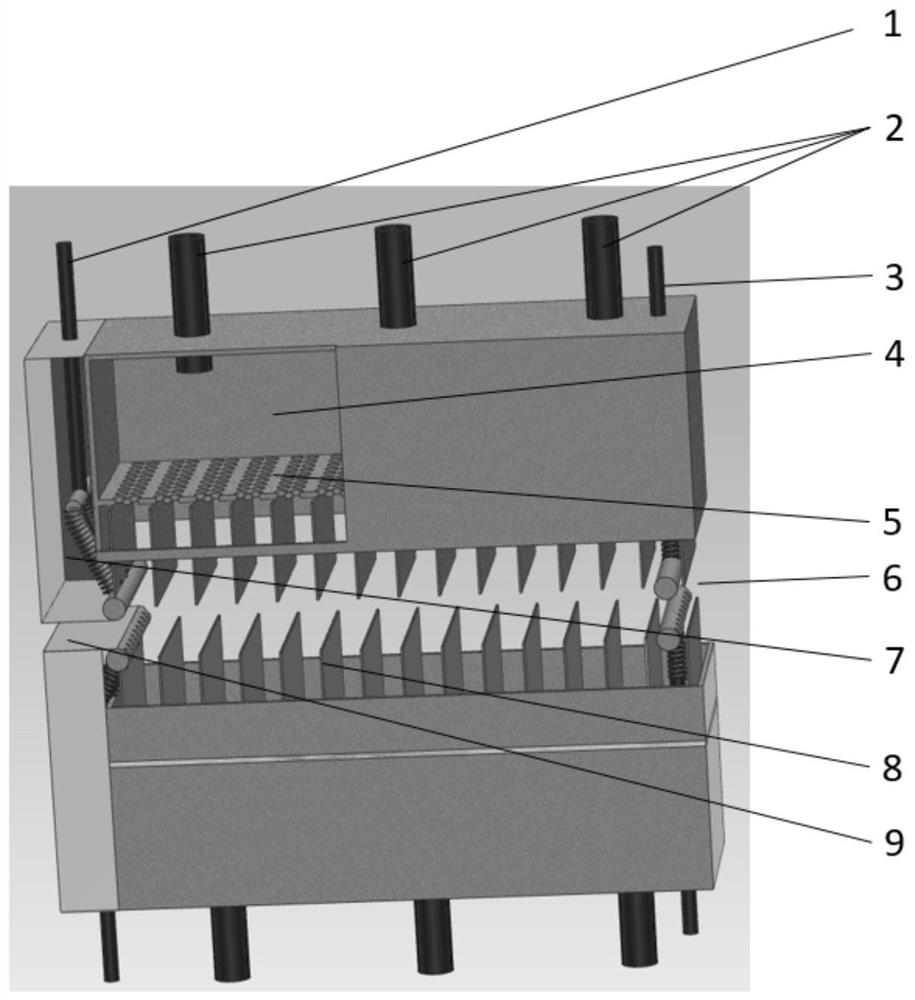 A gas sealing device for a continuous carbonization furnace