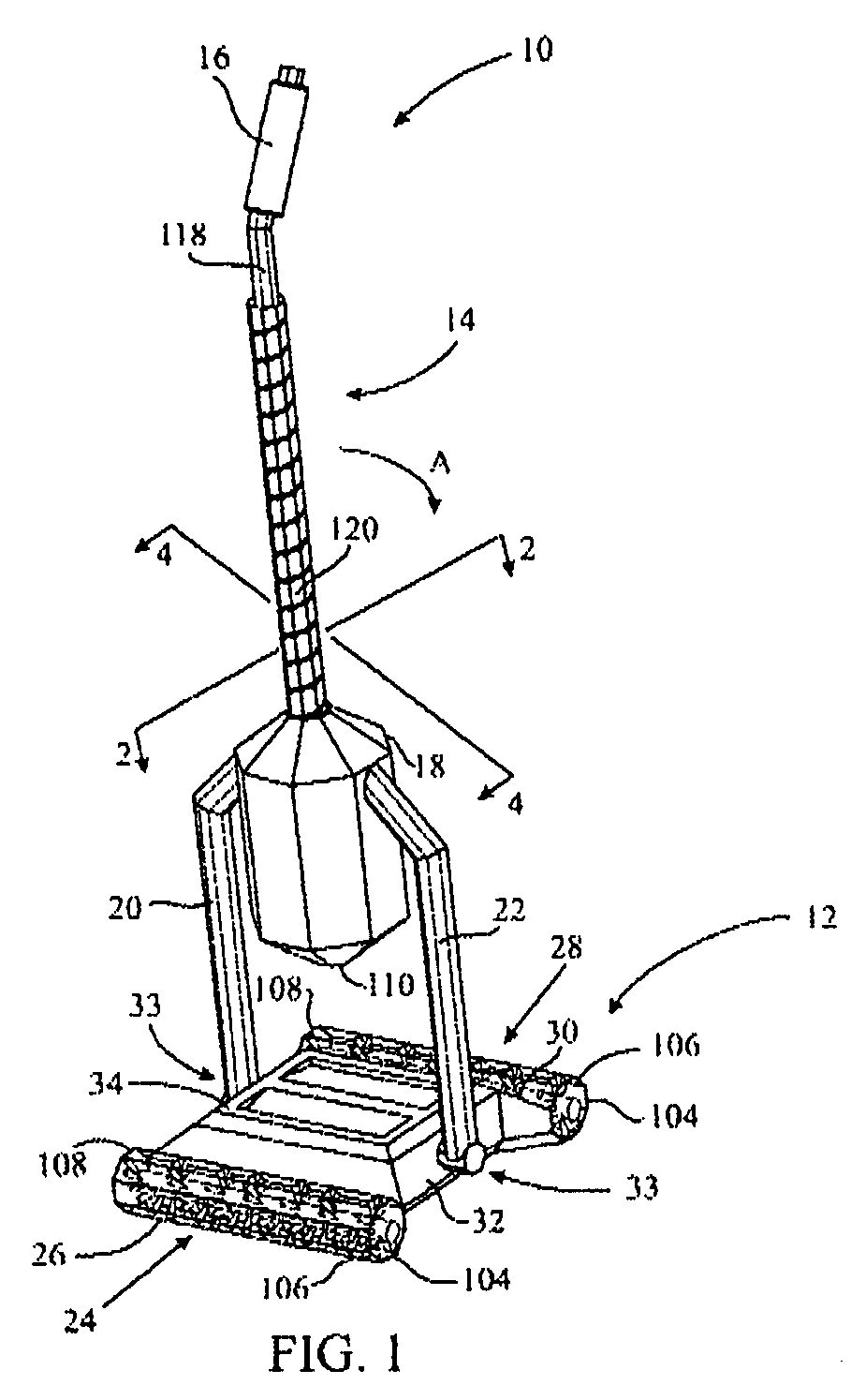 Dirt container for a surface cleaning apparatus and method of use