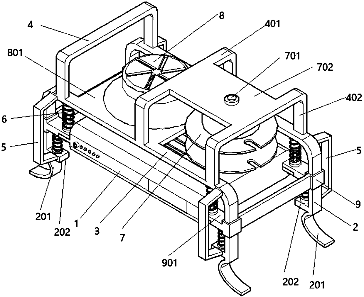 Computer peripheral router structure with automatic network cable winding function