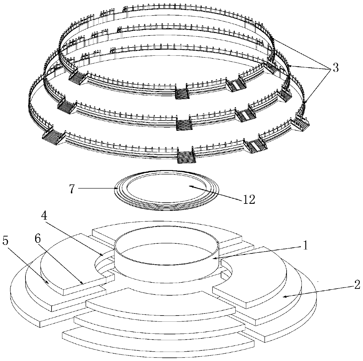 Assembling artistic component with practicability