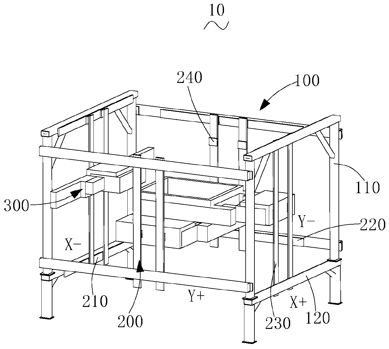 3D printing working box device and 3D printing device