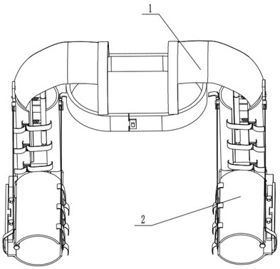 Wearable auxiliary fixing clamp for arm fracture