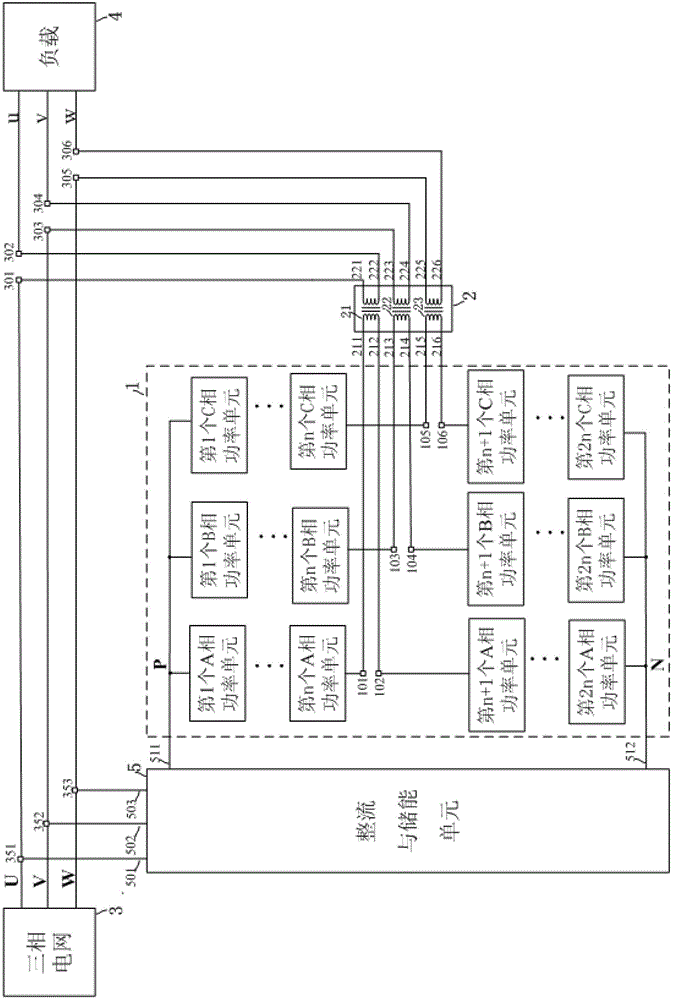 Modularized dynamic voltage regulating system based on cascade structure