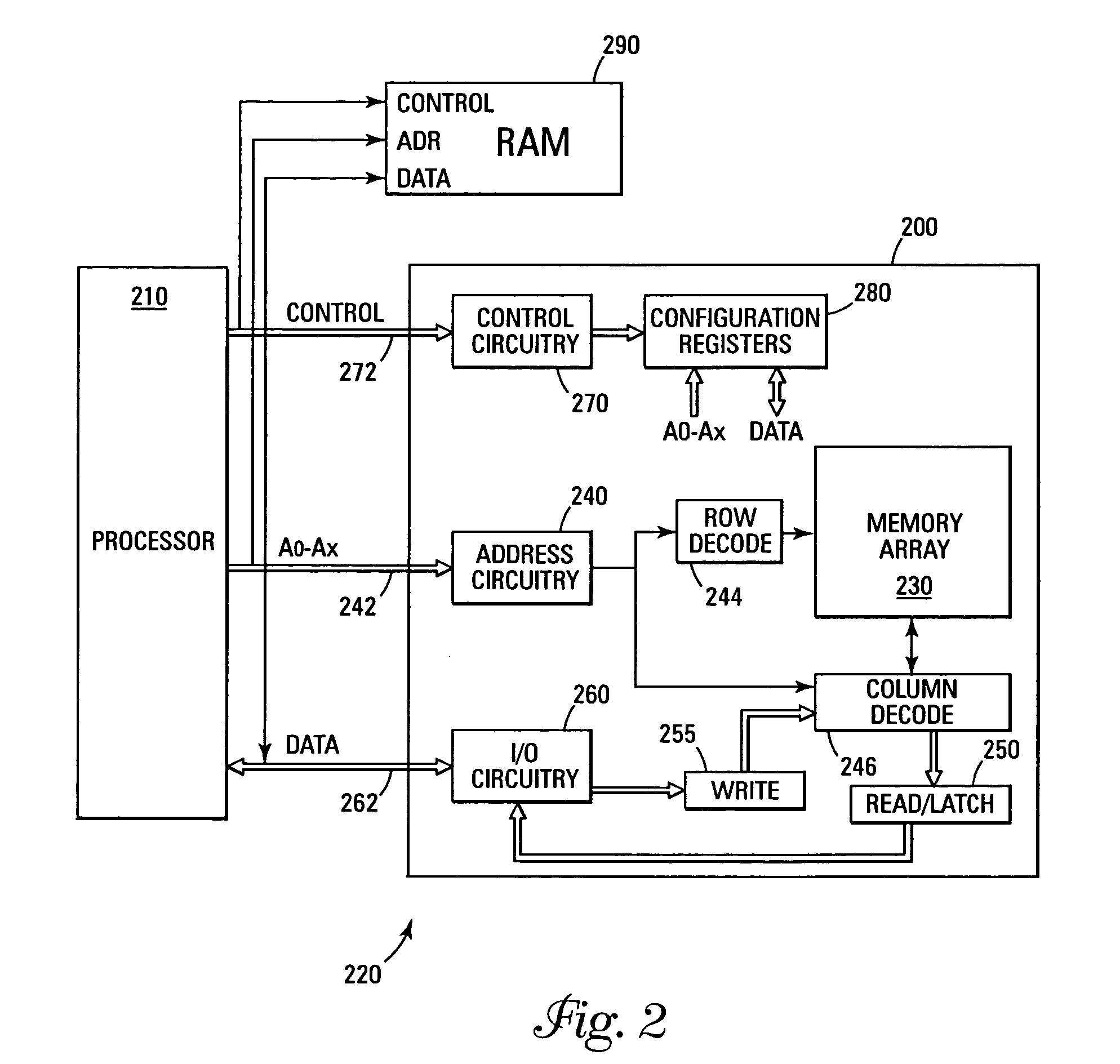 Memory system with user configurable density/performance option
