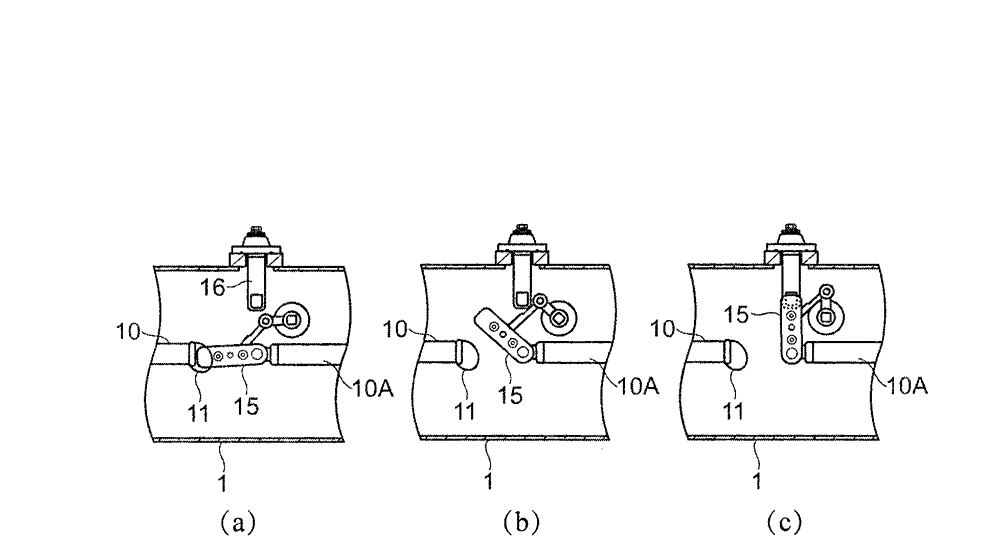 Blade-shaped circuit breaker