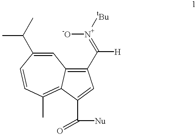 Azulenyl nitrone spin trapping agents, methods of making and using same