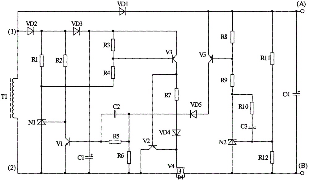 Secondary voltage-stabilizing circuit
