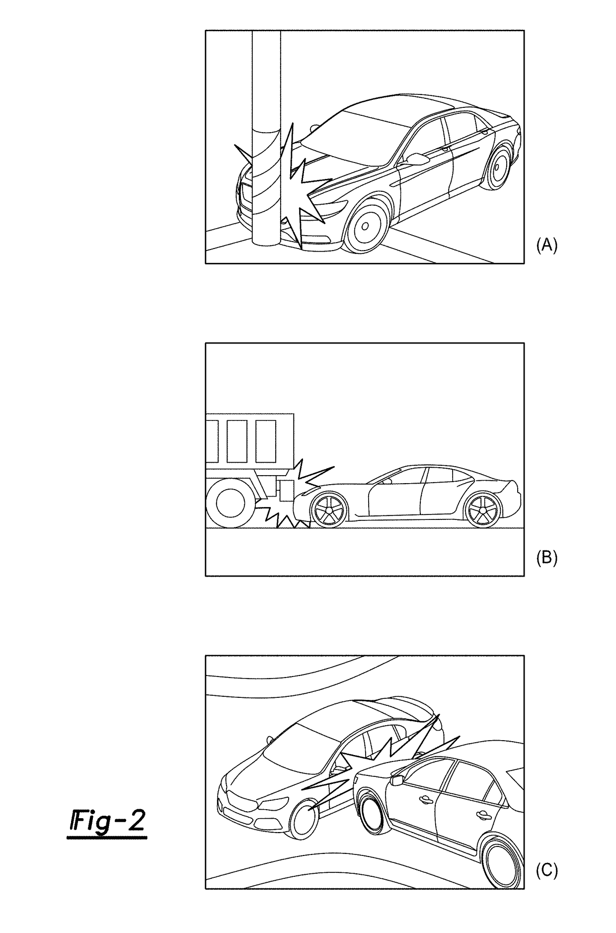 Vehicle collision prediction algorithm using radar sensor and upa sensor
