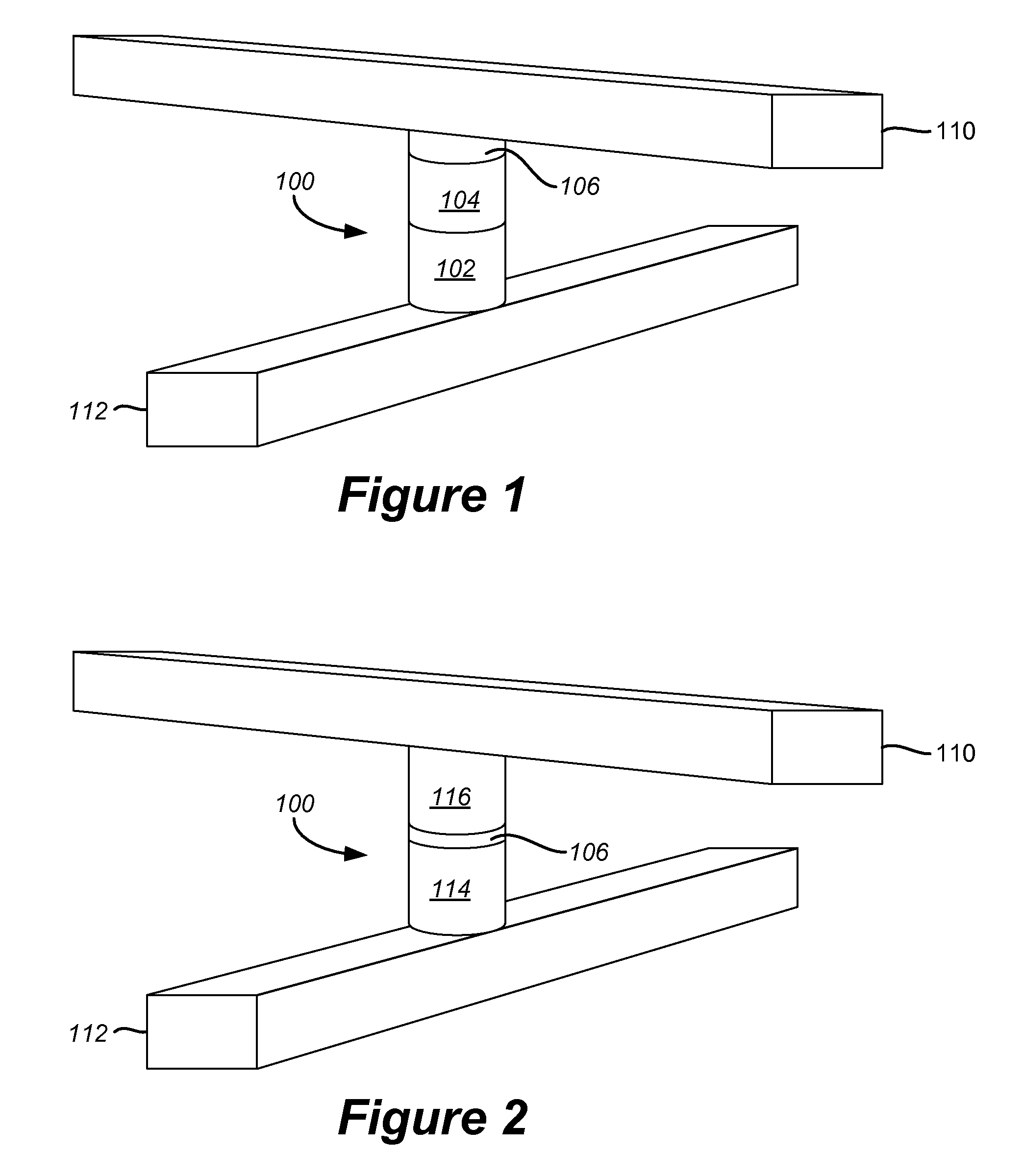 Non-Volatile Memory Arrays Comprising Rail Stacks with a Shared Diode Component Portion for Diodes of Electrically Isolated Pillars